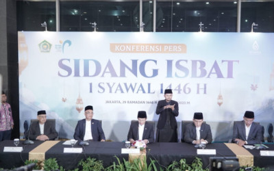 Alhamdulillah Lebarannya Sama, Kemenag: 1 Syawal 1446 H, Senin 31 Maret 2025