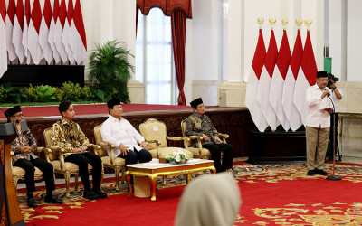 Tunaikan Zakat, Presiden Prabowo Bersama Wapres Gibran dan Kabinet Merah Putih