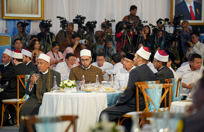 Buka puasa bersama Kabinet Merah Putih di Komplek Istana Kepresidenan, Jakarta, Jumat (21/3). [astakom/Tim Media Presiden]