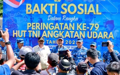 HUT TNI AU ke-79, Gelar Bakti Sosial dan Pengobatan Gratis