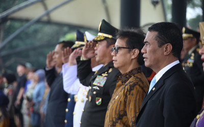 Menteri Pertanian Hadiri Upacara PRASPA TNI