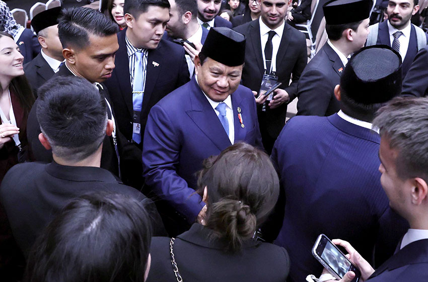 Presiden Prabowo hadiri Antalya Diplomacy Forum di Antalya, Turki, Jumat (11/4). [Tim Media Presiden]