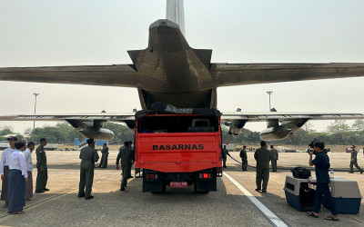 Bantuan Pemerintah Indonesia Tiba di Myanmar
