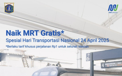 Naik MRT Rp1 Hari Ini! Rayakan Hari Transportasi Nasional