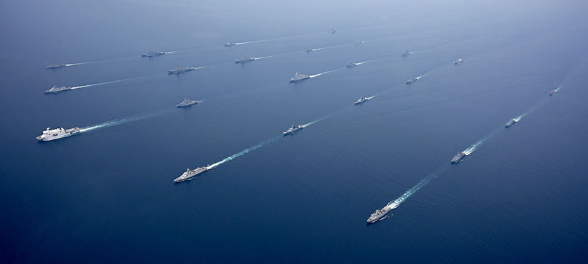 Multilateral Naval Exercise Komodo (MNEK) 2025 digelar di perairan Bali, 15-22 Februari 2025. [astakom/Eric Ireng]