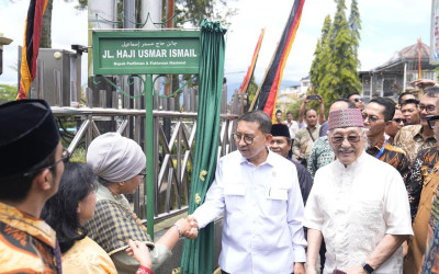 Usmar Ismail, Jadi Nama Jalan di Kawasan Jam Gadang Bukittinggi