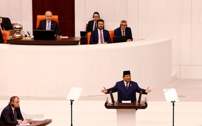 Presiden Prabowo Berpidato di Parlemen Turki