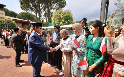WNI di Antalya Antusias Sambut Kehadiran Presiden Prabowo
