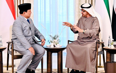 Presiden Prabowo Bertemu Presiden MBZ
