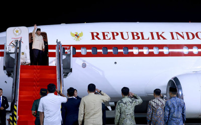Presiden Prabowo Berangkat ke Timur Tengah