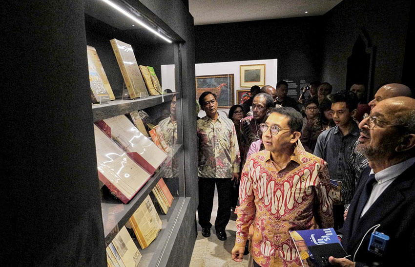 Menbud Fadli Zon di Museum Nasional Indonesia, Jakarta, Kamis, (17/4). [astakom/Kemenbud]