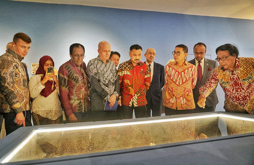 Menbud Fadli Zon di Museum Nasional Indonesia, Jakarta, Kamis, (17/4). [astakom/Kemenbud]