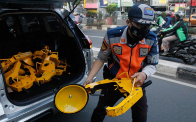 Penertiban Parkir Liar di Margonda