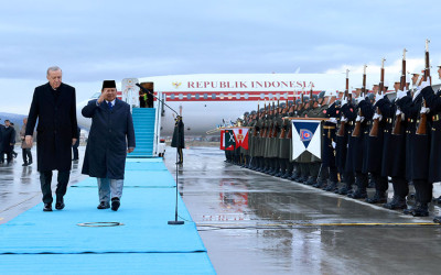 Presiden Prabowo Tiba di Turki