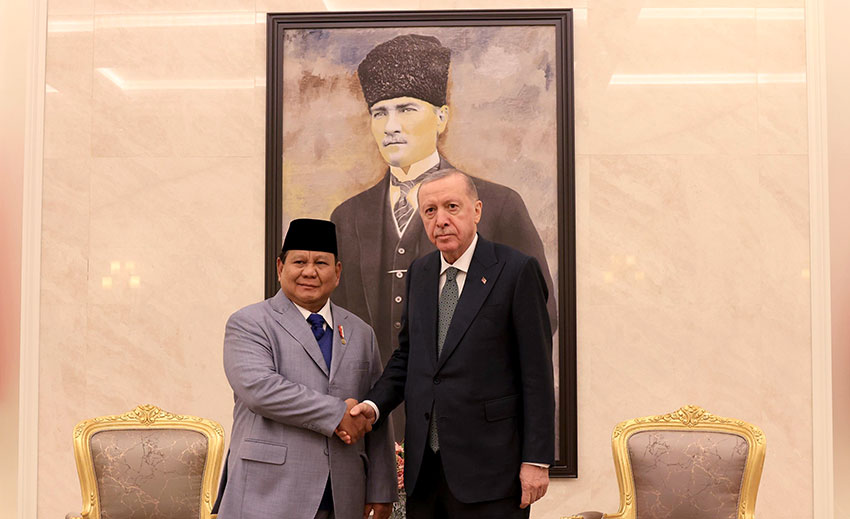 Presiden Prabowo tiba di Turki, Rabu (9/4). [Tim Media Presiden]