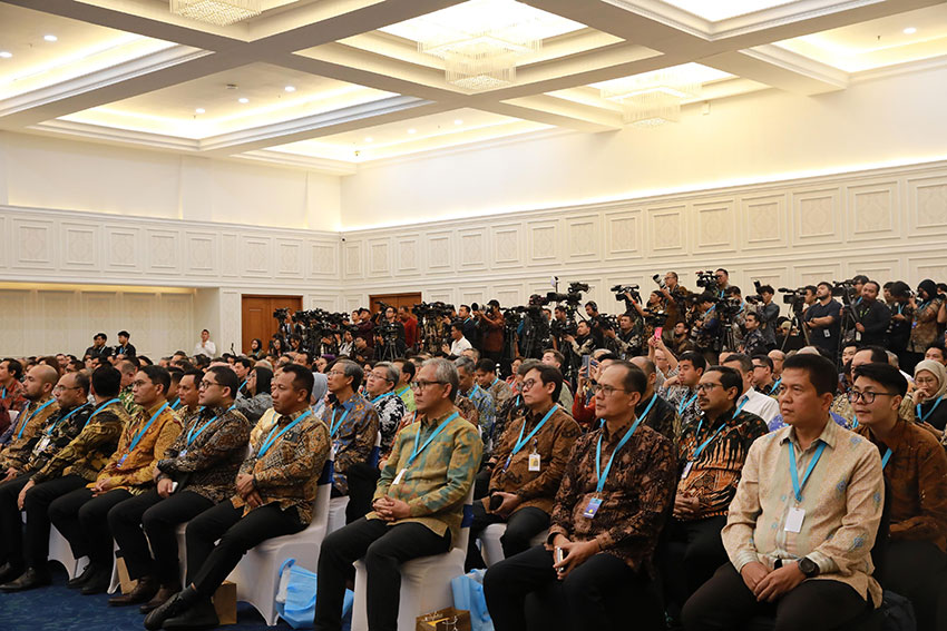 Presiden Prabowo mengadiri Sarasehan Ekonomi di Jakarta, Selasa (8/4). [Tim Media Presiden]