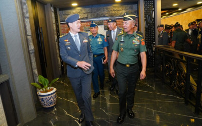 Perkuat Pertahanan Siber, TNI Terima Kunjungan CDIS Singapura