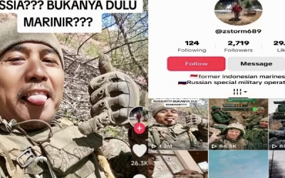 Kadispenal Benarkan Eks Marinir TikTok Gabung Militer Rusia