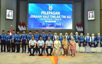 KSAU Pimpin Pelepasan Jemaah Haji TNI AU 2025