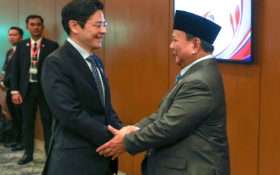 Prabowo Bertemu Lawrence Wong di Sela KTT ASEAN, Ini yang Dibahas
