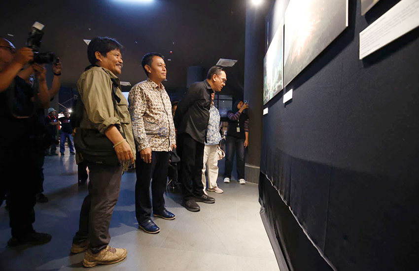 Pameran foto PFI di di Art Gallery Gelanggang Inovasi dan Kreativitas (GIK) Universitas Gadjah Mada (UGM), Jogjakarta, Kamis (1/5). [astakom/PFI Jogjakarta]