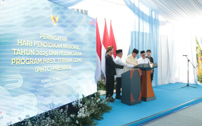 Presiden Prabowo Luncurkan PHTC di Peringatan Hardiknas