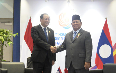 Prabowo Bahas Kerja Sama Ekonomi dengan Laos dan Singapura di KTT ASEAN