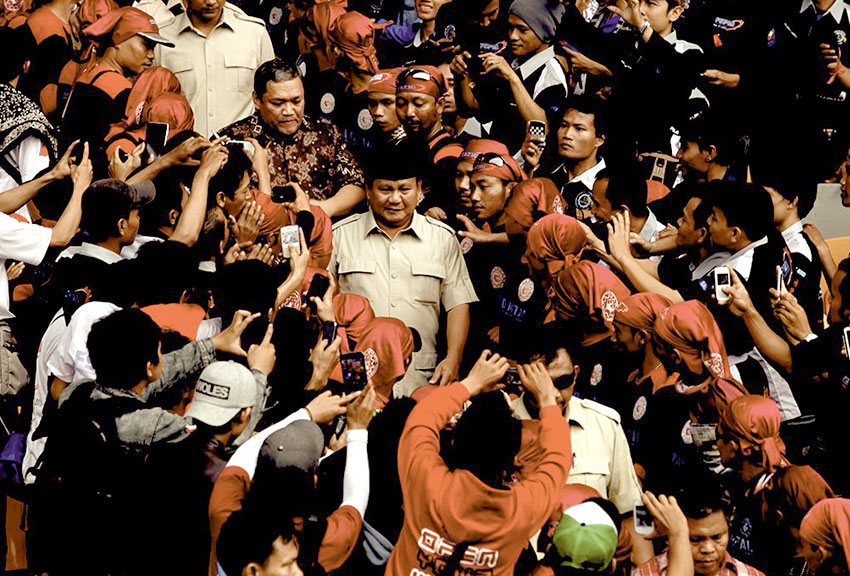 Presiden Prabowo Subianto di GBK, Jakarta, 2014. [astakom/Tim Media Prabowo]
