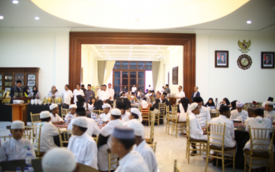 Stok Beras RI Cetak Sejarah, Mentan Syukuran Bareng Anak Yatim