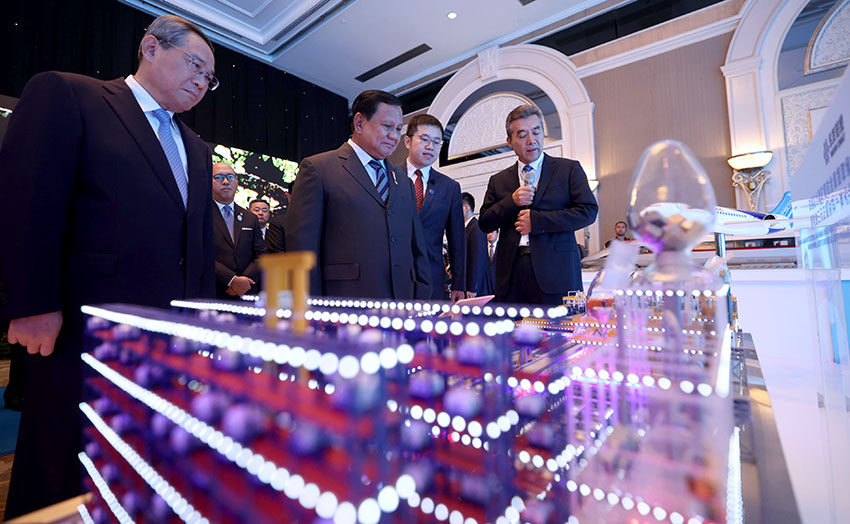 Presiden Prabowo Subianto menghadiri Indonesia-China Business Reception 2025 di Jakarta, Sabtu (24/5). {Tim Media Presiden]