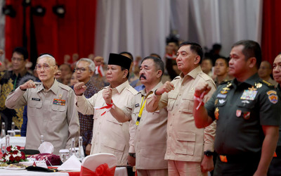 Di Hadapan Purnawirawan TNI-Polri Prabowo Ungkap Semangat Angkatan '45'
