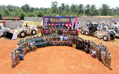 PBB Beri Medali Kehormatan kepada Satgas TNI Konga