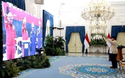 Presiden Prabowo Resmikan Produksi Perdana Lapangan Minyak Forel dan Terubuk