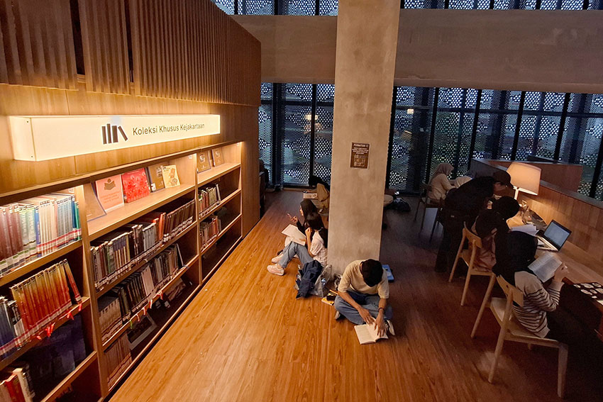Perpuspatakaan Jakarta, di Kompleks Taman Ismail Marzuki (TIM), Jakarta, Sabtu (3/5). [astakom/Antasena]