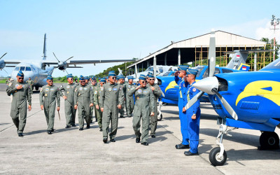 Danpuspenerbal Laksanakan Tradisi Admiral Inspection