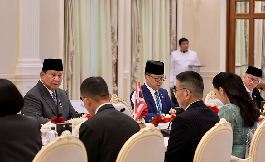 Pertemuan bilateral di Government House, Bangkok, Thailand, Senin (19/5). [Tim Media Presiden]