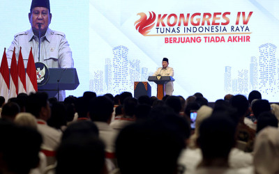 Presiden Prabowo Beri Arahan dalam Penutupan Kongres Ke-4 Tidar