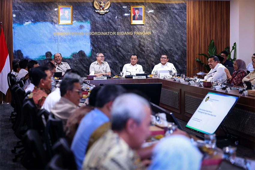 Menteri UMKM Maman Abdurrahman menghadiri Rakortas Tingkat Menteri dalam rangka percepatan Program MBG di Jakarta, Kamis (26/6). [astakom/KemenKopUKM]