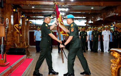 Upacara Sertijab Danpaspampres dan Dankoopssus