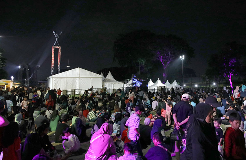 Perayaan HUT Kota Jakarta ke-498, di Lapangan Banteng, Jakarta, Minggu (22/6). [astakom/M Maulana Nugraha Putra]