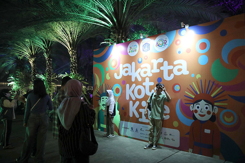 Perayaan HUT Kota Jakarta ke-498, di Lapangan Banteng, Jakarta, Minggu (22/6). [astakom/M Maulana Nugraha Putra]