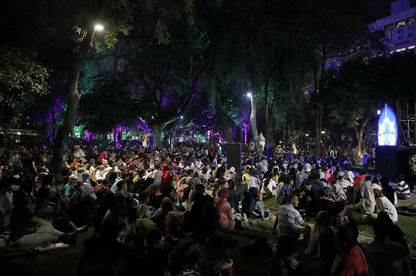 Perayaan HUT Kota Jakarta ke-498, di Lapangan Banteng, Jakarta, Minggu (22/6). [astakom/M Maulana Nugraha Putra]