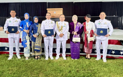 Tiga Perwira TNI AL Lulus dari Naval War College AS