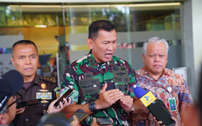 Kapuspen TNI Temui Kejagung Singgung Kasus Marcella Santoso Petisi RUU TNI