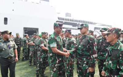 Wakasad Dampingi Pelepasan Personel dari Tanjung Priok