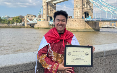 Kevin Lijaya Lukman, Pemuda Indonesia Pertama Raih Curry MSc Prize di Inggris