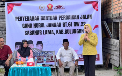 Rahmawati Bantu Perbaikan Jalan Rusak di Bulungan: Wujud Komitmen Aspirasi Warga