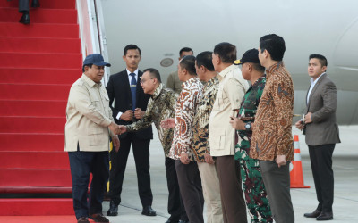 Akhiri Lawatan Diplomatik di Rusia, Presiden Prabowo Tiba di Tanah Air