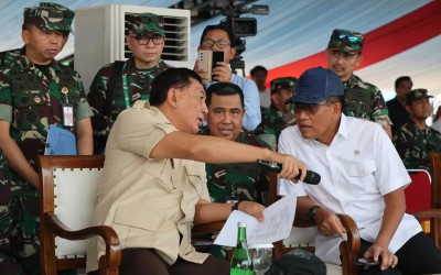 Rencana Dibuka Presiden Prabowo, Menhan Tinjau Kesiapan Indo Defence 2024