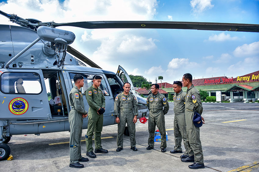 Puspenerbal TNI AL latihan navigasi jarak sedang dari Pangkalan TNI AL Juanda, Sidoarjo, menuju Pangkalan AD Ahmad Yani, Semarang, Rabu (4/6). [astakom/Pen Puspenerbal]